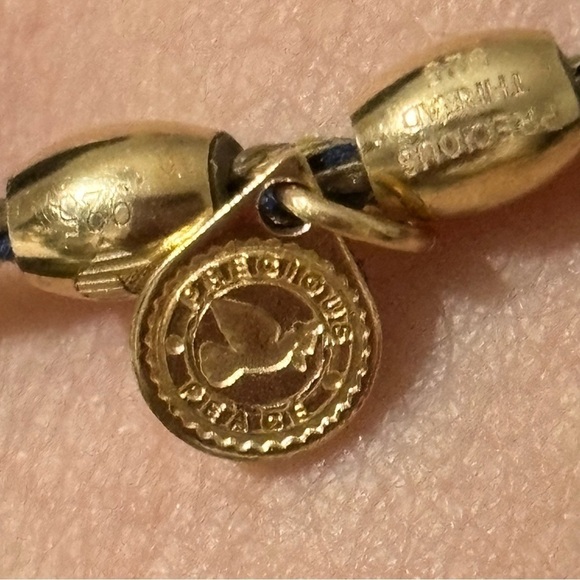 Alex and Ani precious threads sodalite adjustable bracelet 925 - Picture 11 of 12